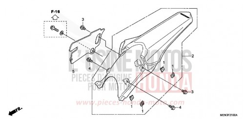 KOTFLUEGEL, HINTEN CRF450RB de 2011